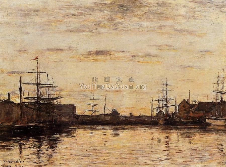 Fecamp, the Basin - 尤金·布丹